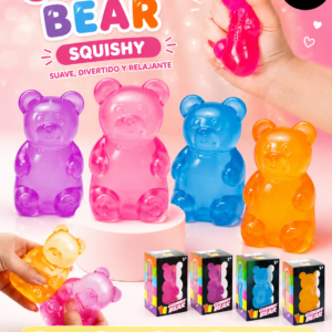 🧸Gummy Bear Squishy Gel Antiestrés Osito Suave y Divertido