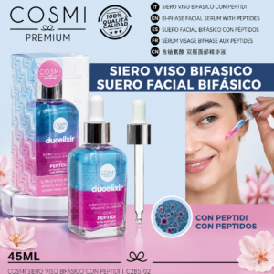 Sérum Facial Bifásico con Péptidos COSMI Premium 45 ml 💙✨