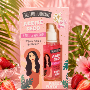 🍓Aceite Seco Fresa y nata con Brillo – The Fruit Company