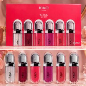 🫦Set de Brillos Labiales KIKO Milano Glossy Lip Set 6💄