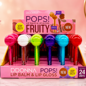 ✨ POPS! Fruity 2 en 1 🍭 Bálsamo + Gloss Labial