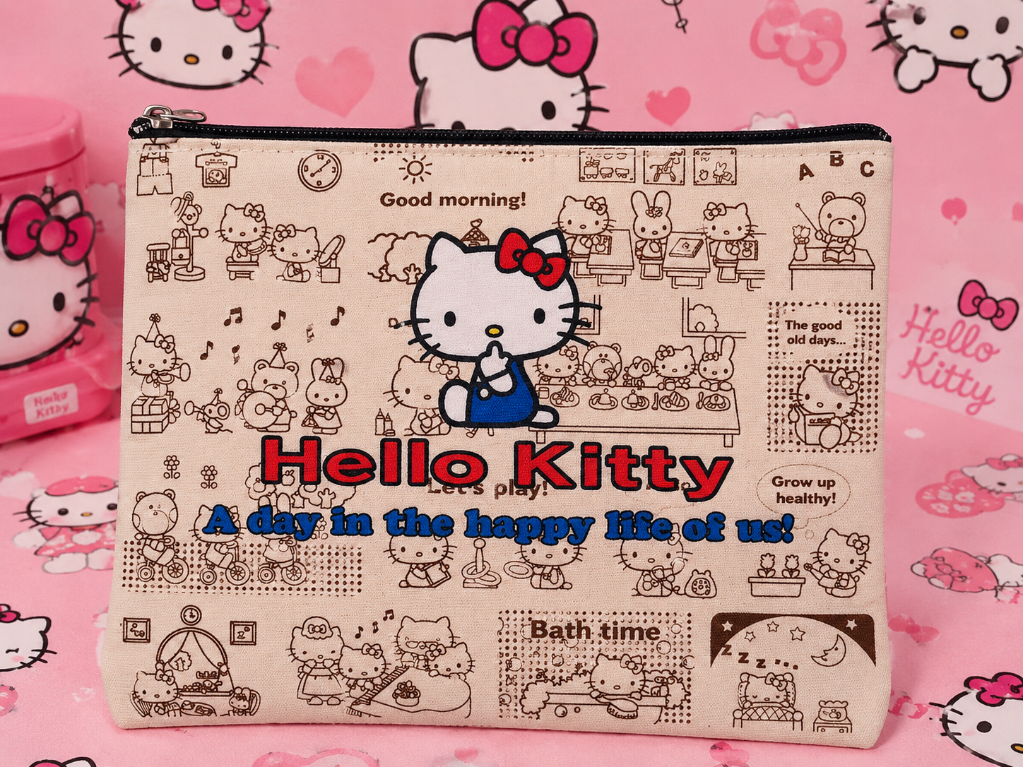 🎀Neceser Plano Hello Kitty – A Day in the Happy Life of Us