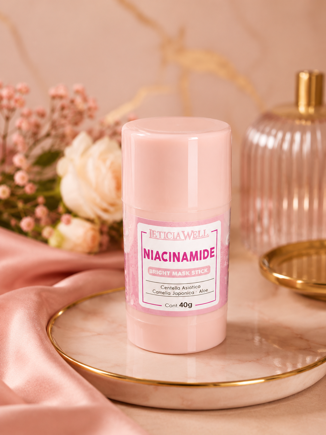 Mascarilla Facial en Stick con Niacinamida Leticia Well 40g