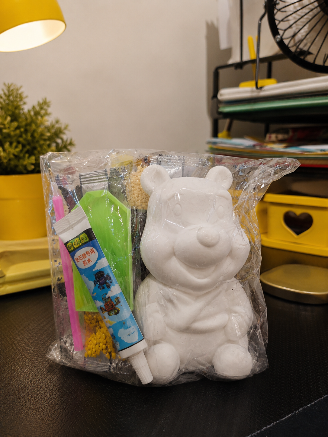 Kit DIY Winnie para Decorar con Diamantes y Perlas 🐻💛