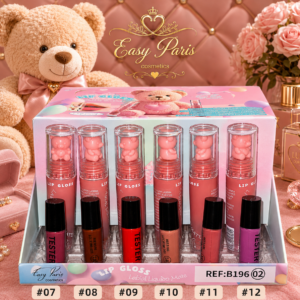 🧸Lip Gloss Mate Osito Easy Paris Brillo Labial Teddy Luxe