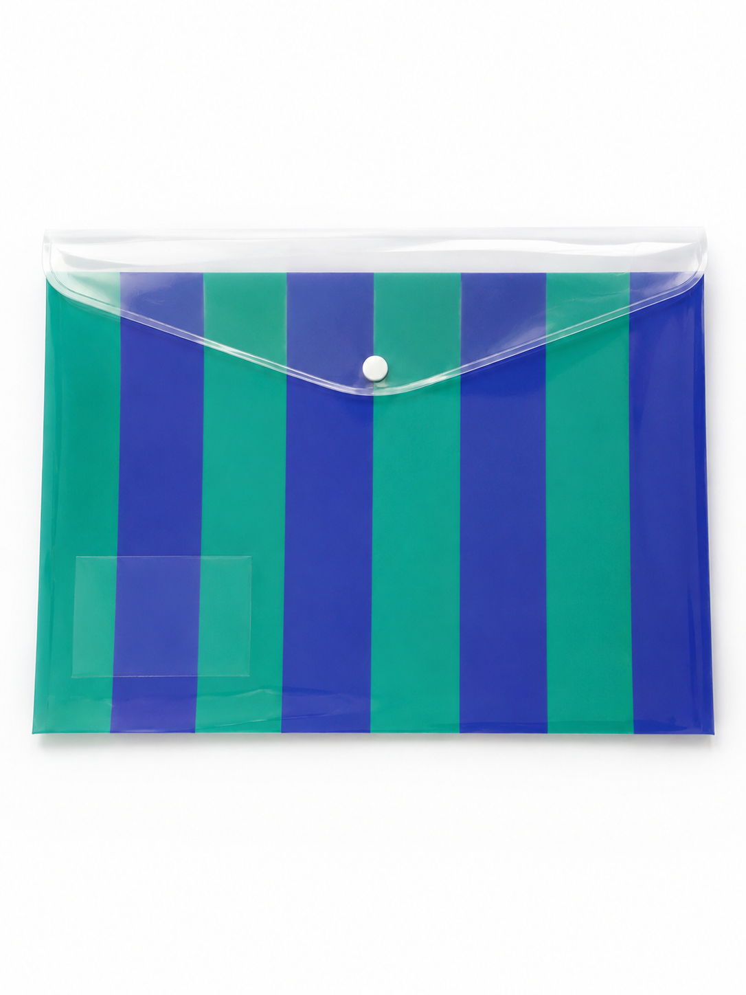 Carpeta Portadocumentos Rayas Azul y Verde