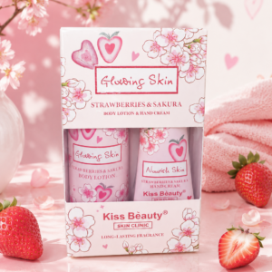 8029142a-e499-49f8-8e97-83be7e2a71f5 Set Corporal y Manos Kiss Beauty Fresa & Sakura 🌸