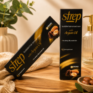 Crema Depilatoria Facial y Zona Bikini Argán Strep 50 ml ✨
