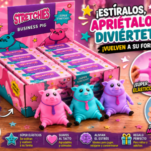 Stretchies Business Pig – Juguete Elástico Antiestrés