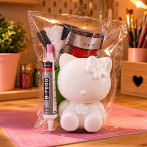Kit DIY Hello Kitty para Decorar con Diamantes y Perlas