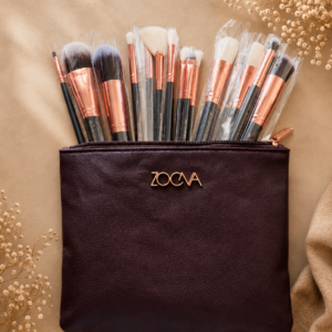 Set Profesional de 15 Pinceles ZOCA con Neceser Elegante 🖌️