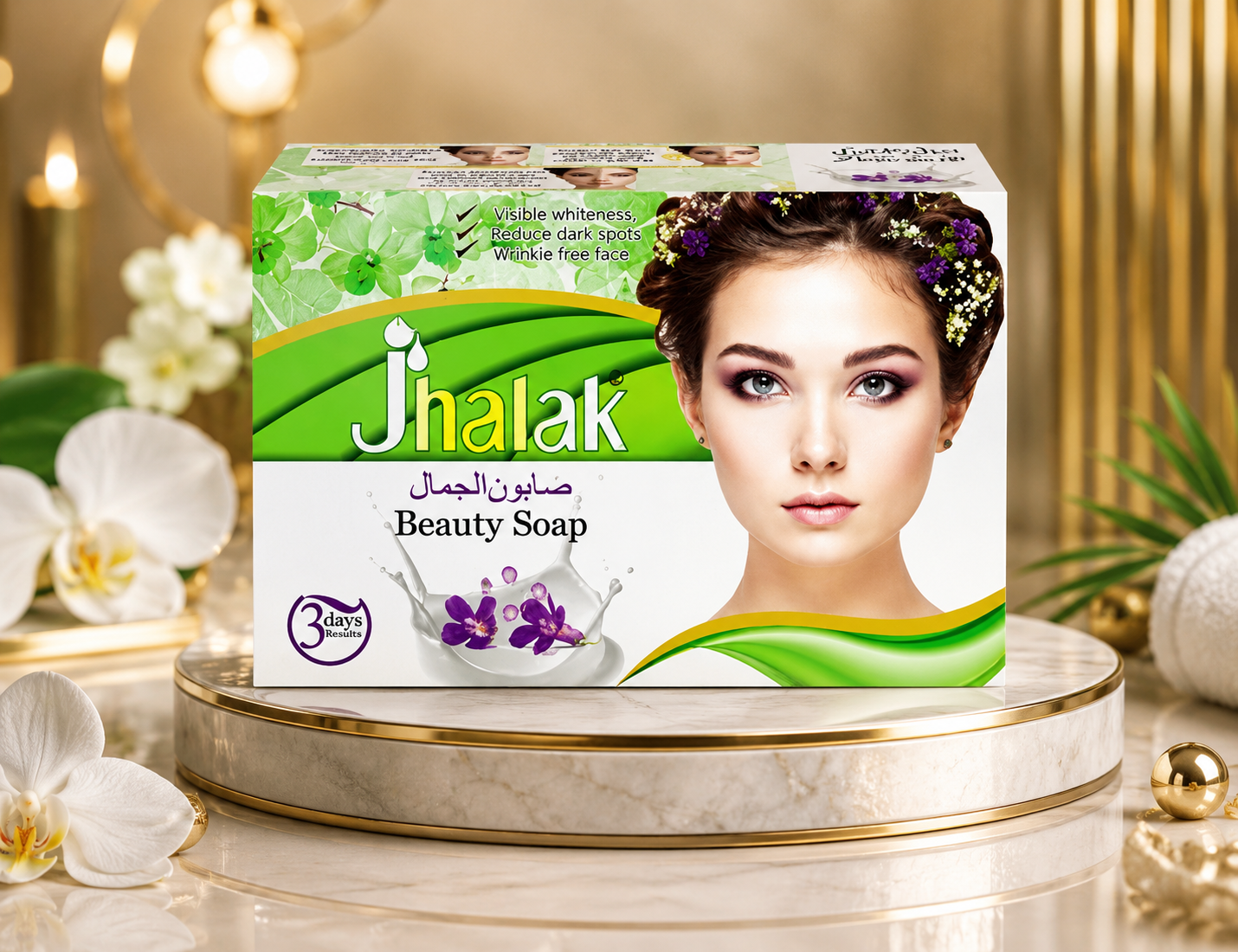 Jhalak Beauty Soap – Jabón Facial Iluminador y Purificante 🌸✨