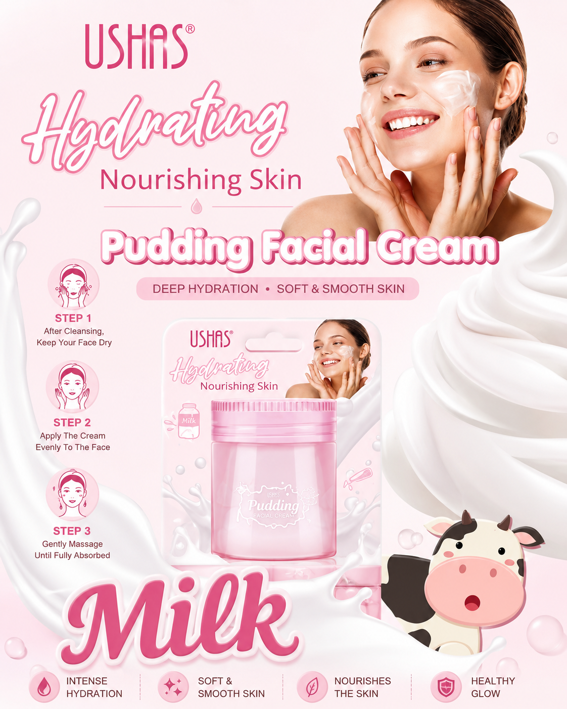 🥛 Crema Facial Pudding de Leche – Hidratante y Nutritiva