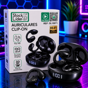 Auriculares Bluetooth Clip-On HI-FI con Pantalla LED