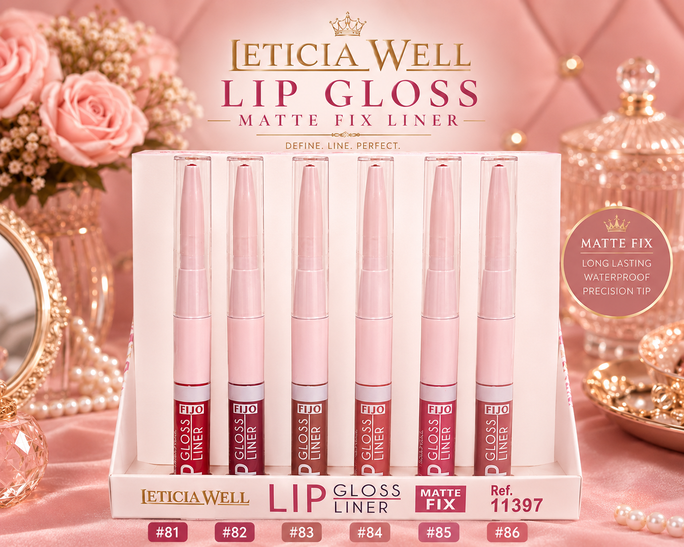 Perfilador + Gloss Matte Fix Leticia Well 💄🫦
