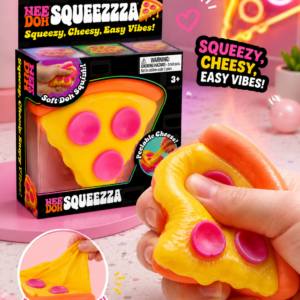 🍕Squishy Pizza Antiestrés con Queso Elástico Squeezza NeeDoh