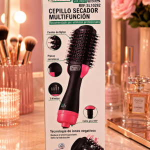 Cepillo Secador Multifunción Iónico 1200W – Alisa, Seca y Moldea