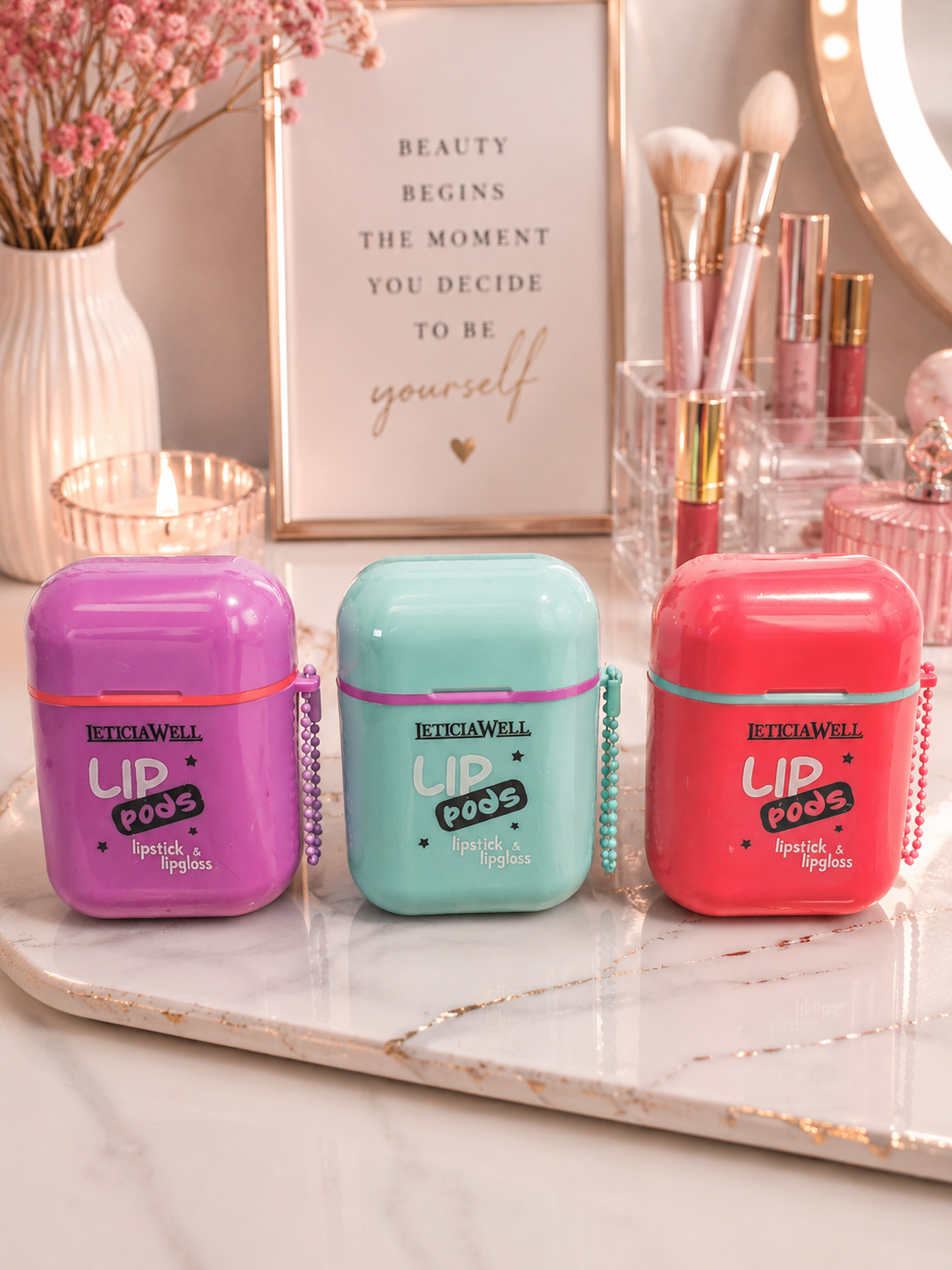 Lip Pods Leticia Well – Bálsamo Labial y Lip Gloss 2 en 1