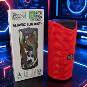 Altavoz Bluetooth Portátil Rojo LED 🎵