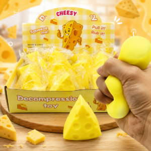 Squishy Queso Antiestrés – Juguete Suave y Relajante 🧀