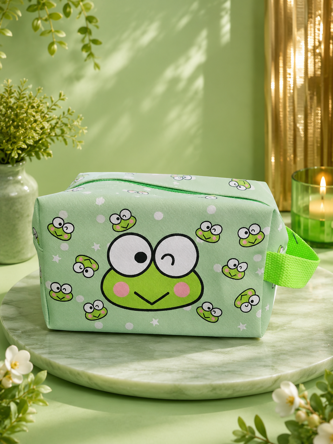 Neceser Kawaii Keroppi Verde Premium 💚