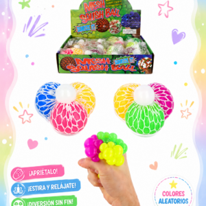 Pelota Antiestrés Squash Ball con Malla – Colores Aleatorios