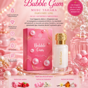 Aceite de Perfume Concentrado Bubble Gum Musk Tahara 12 ml