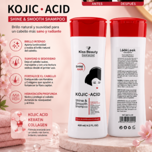 Champú Kojic Acid Shine & Smooth Kiss Beauty 420ml