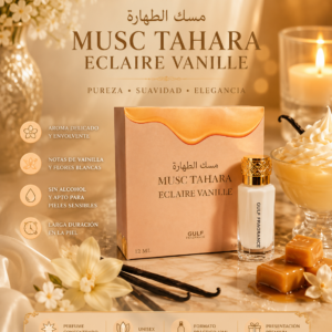 Musc Tahara Éclaire Vanille 12ml – Perfume Íntimo Gulf Fragrance