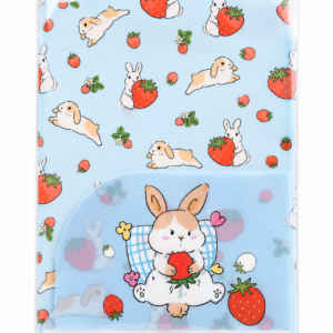 Carpeta Archivadora A4 – Conejitos y Fresas Kawaii 🍓🐰