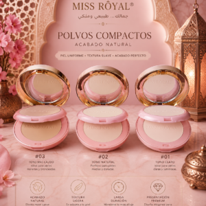 Polvos Compactos Yara Rosa Miss Royal – Acabado Natural