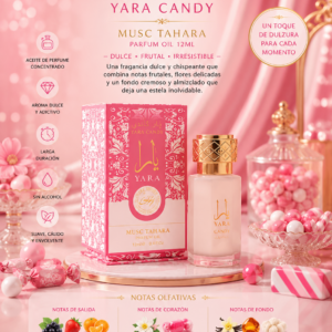Aceite de Perfume Concentrado Yara Candy Musk Tahara 12 ml