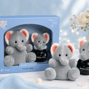 Set Baby Love Elefante Gris con Peluche + Eau de Parfum 50 ml