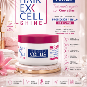 Mascarilla Capilar Hair Ex Cell Shine con Queratina 250 ml