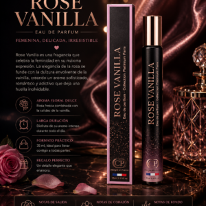 Rose Vanilla Eau de Parfum 35ml – Collection Platinium Paris
