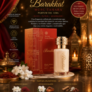 Aceite de Perfume Concentrado Barakkat Musk Tahara 12 ml