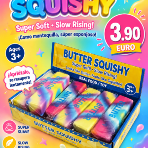 Butter Squishy Multicolor – Juguete Antiestrés Slow Rising 🌈