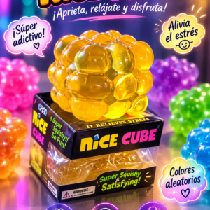 Nice Cube Squishy Antiestrés – Color Aleatorio