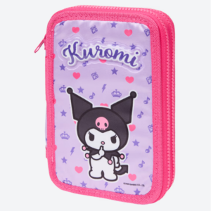 Estuche Escolar Kuromi con 29 Accesorios – Kit de Papelería