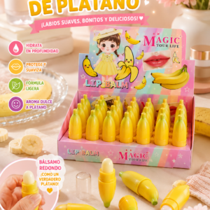 Bálsamo Labial de Plátano – Lip Balm 🍌💛