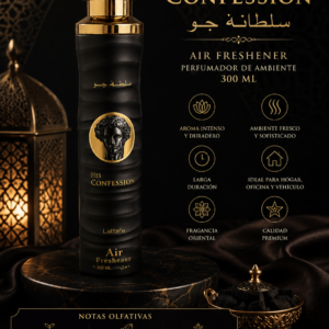 His Confession Air Freshener 300ml Ambientador Premium Lattafa