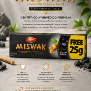Dentífrico Dabur Miswak con Carbón Activado 100 g
