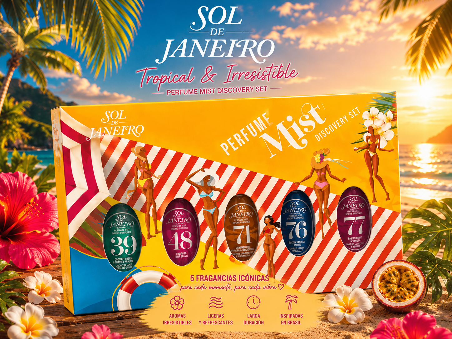 Sol de Janeiro Perfume Mist Discovery Set –5 Brumas Perfumadas