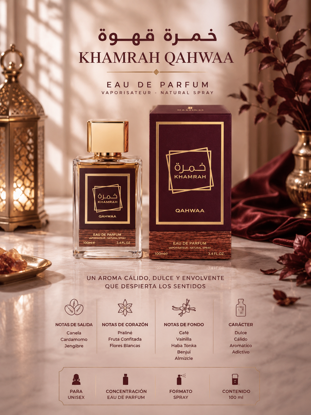 Khamrah Qahwa Eau de Parfum 30 ml – Perfume Unisex