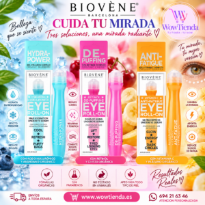 Roll-on imagen con los 3 Eye Roll-On BIOVÈNE 15 ml