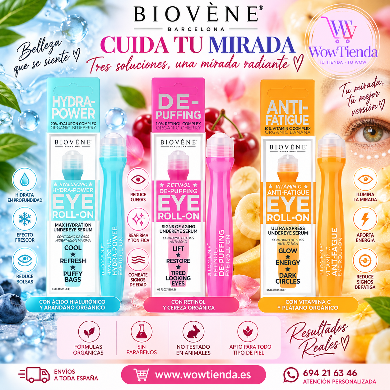 Eye Roll-On BIOVÈNE 15 ml