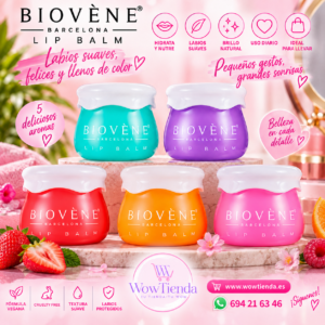Bálsamo Labial Biovène Lip Balm – 5 Aromas