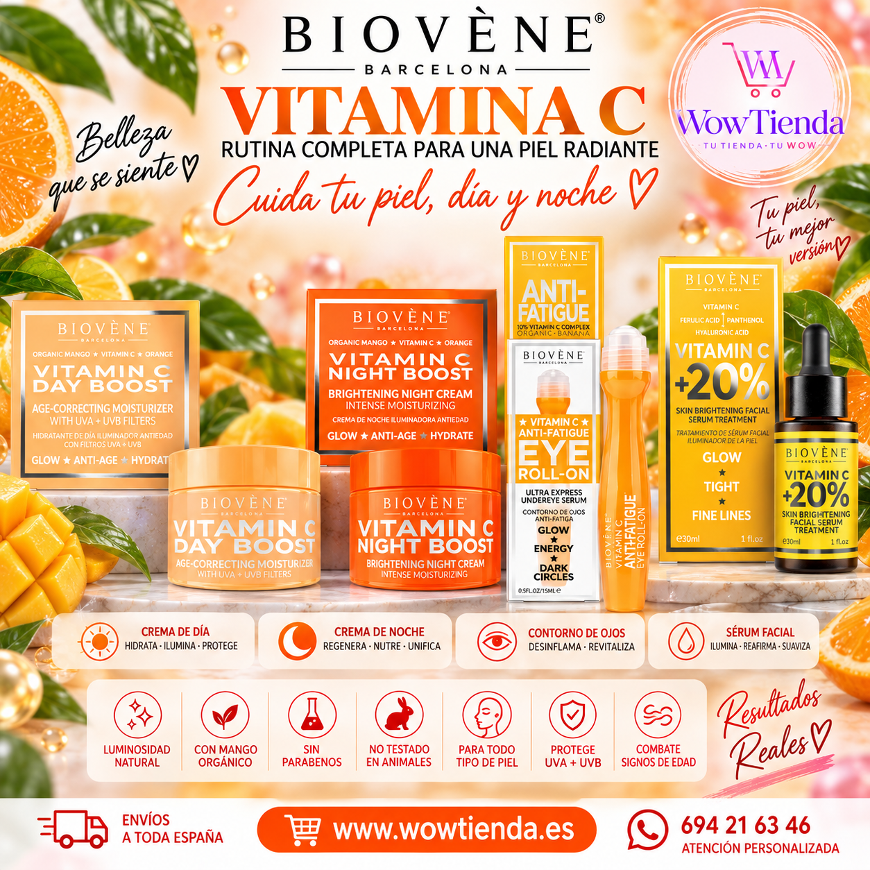 Pack Rutina Vitamina C BIOVÈNE - 4 productos